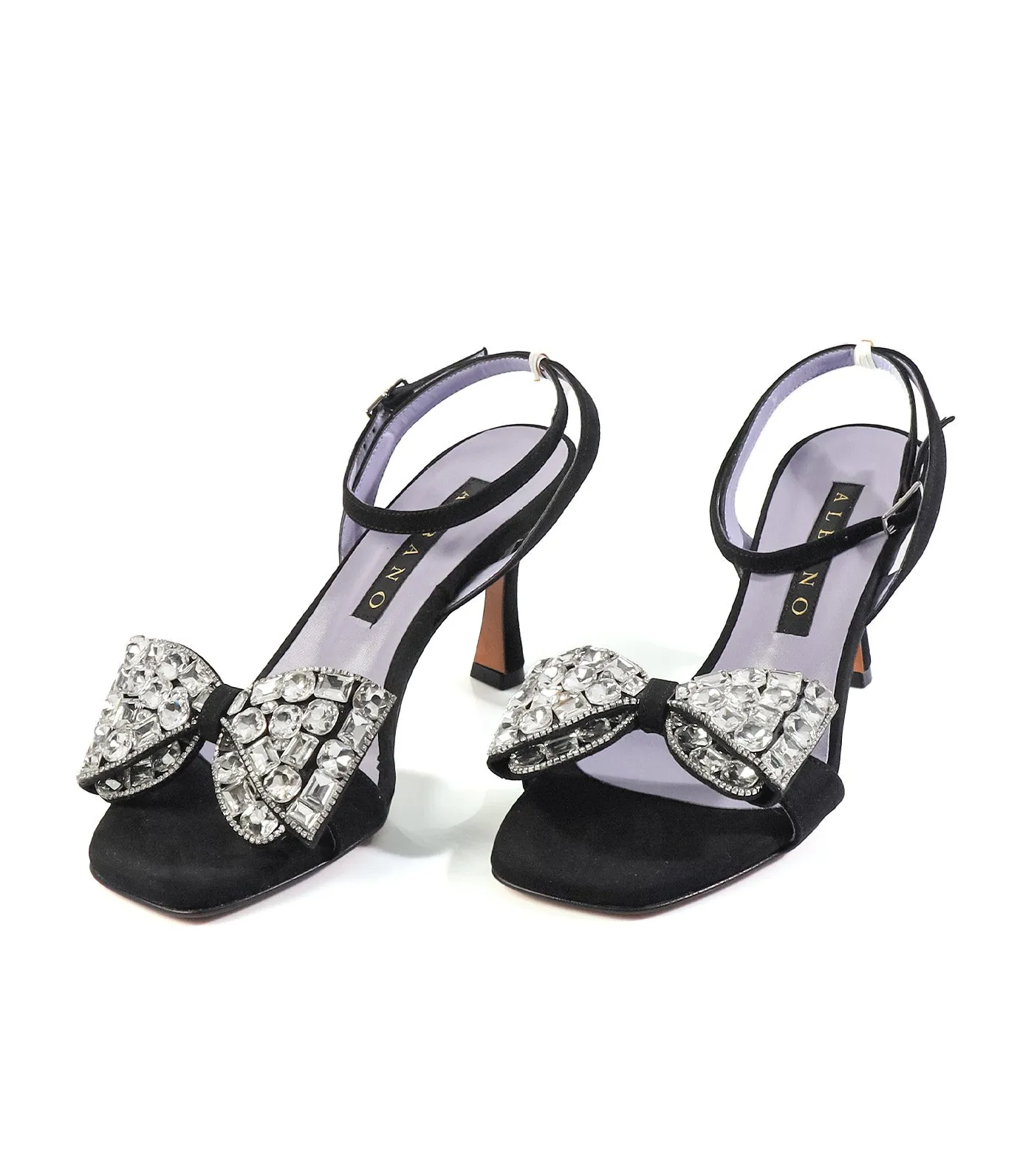 5232 Velour Sandals Black