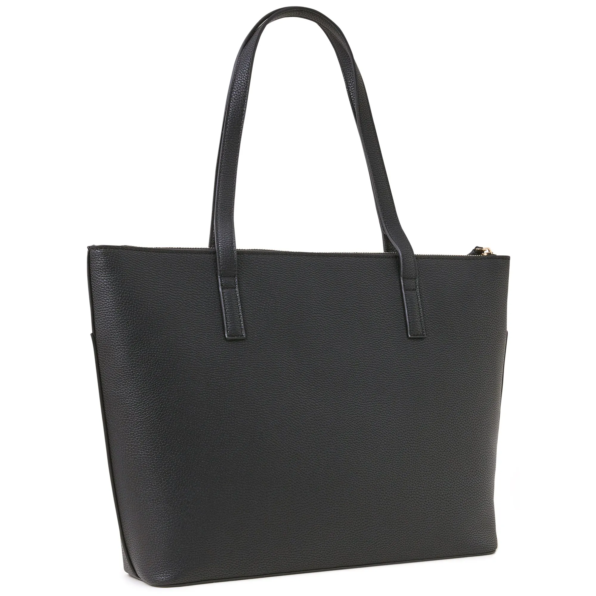 Accessorize London Women's Classic Black Front Pocket Tote Bag