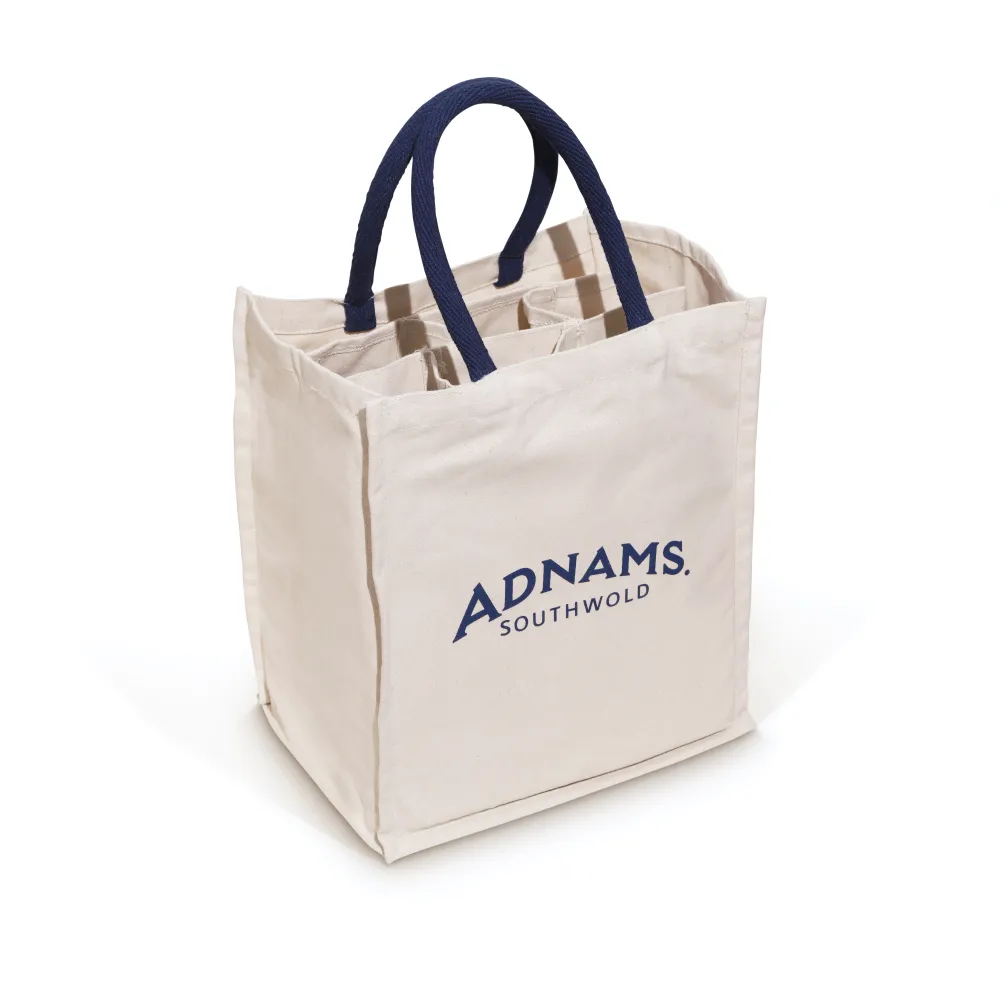 Adnams 6 Bottle Canvas Wine Bag