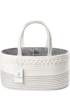 Baby Diaper Caddy Organizer Baby Basket by Luxury Little