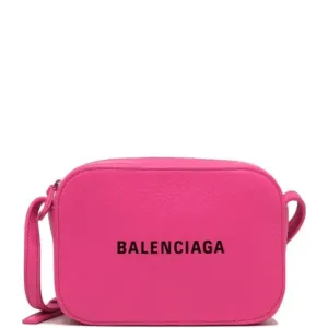 Balenciaga Pink Logo Camera Bag