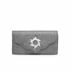 Black Fancy Clutch P15338