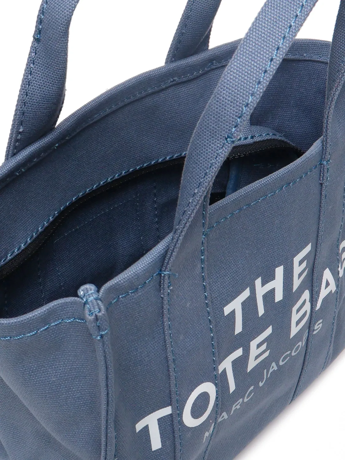 Blue Cotton Canvas Tote Bag