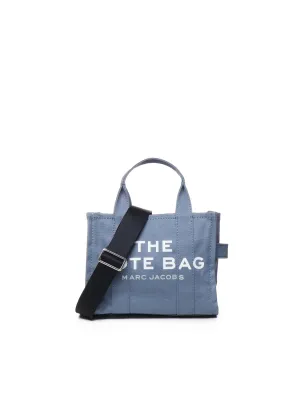 Blue Cotton Canvas Tote Bag