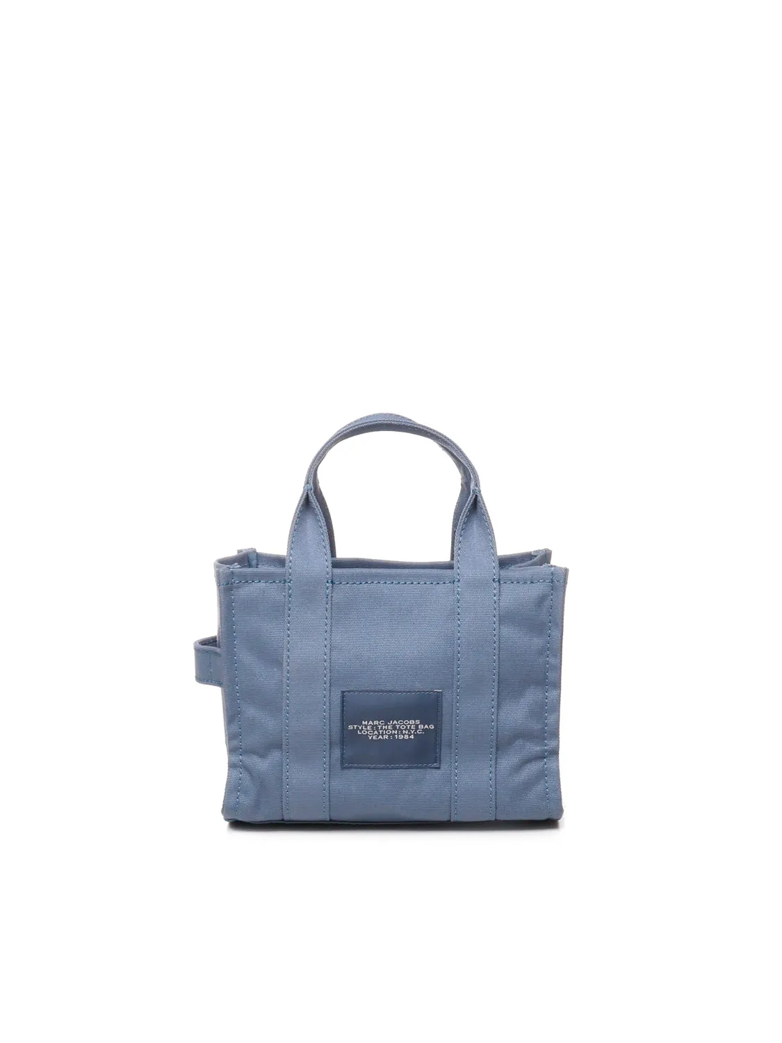 Blue Cotton Canvas Tote Bag