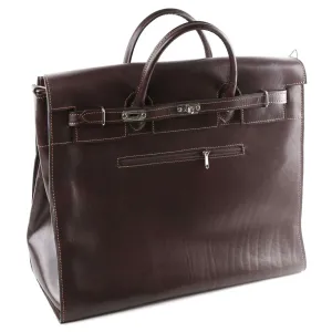 Brown genuine leather San Telmo bag