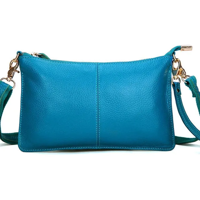 Candy Color Genuine Leather Bag For Women'S Fashion