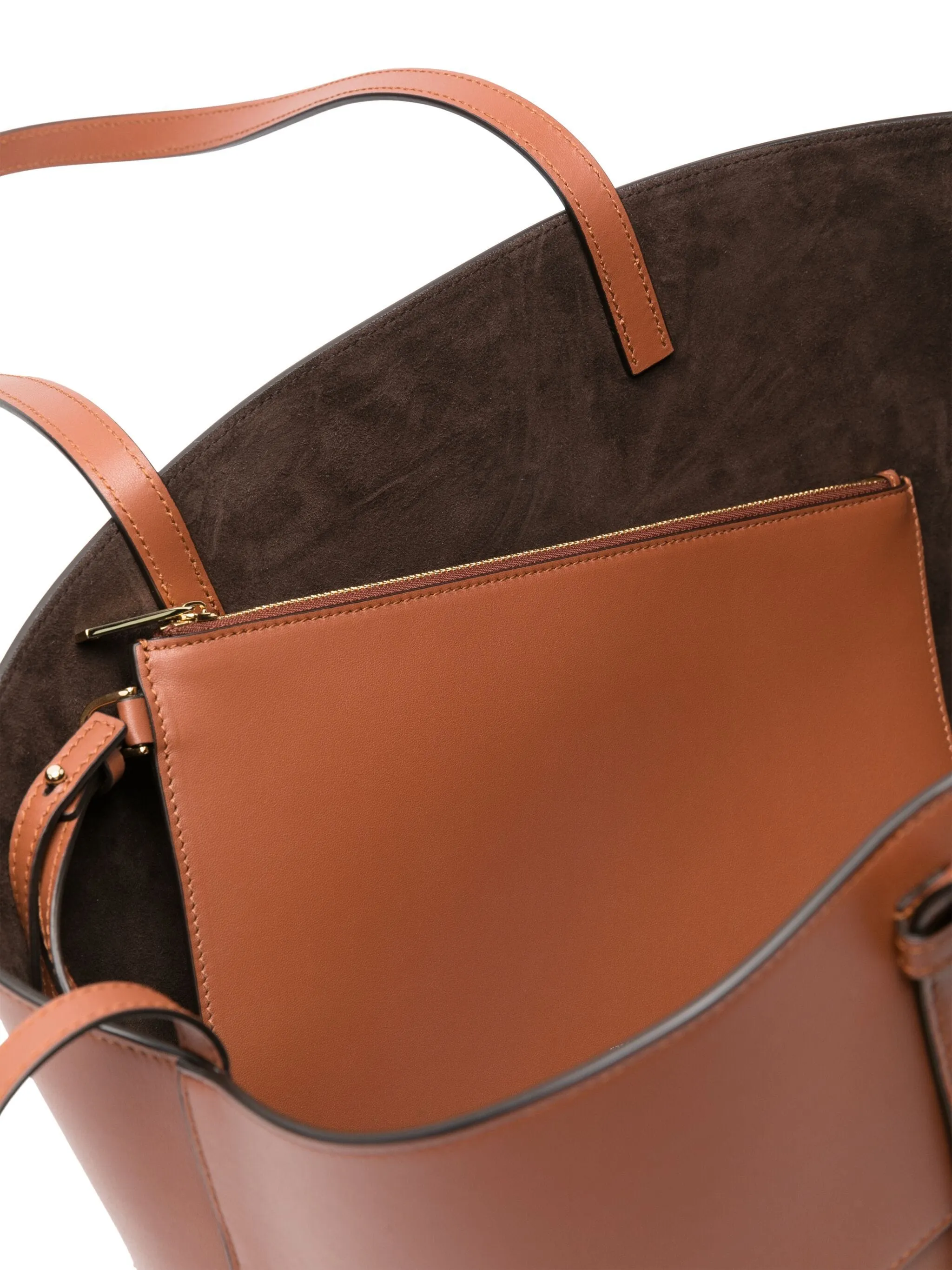 Chestnut Brown Calf Leather Tote Bag