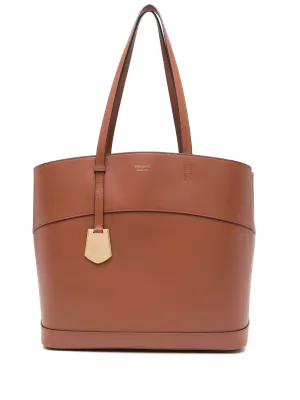 Chestnut Brown Calf Leather Tote Bag