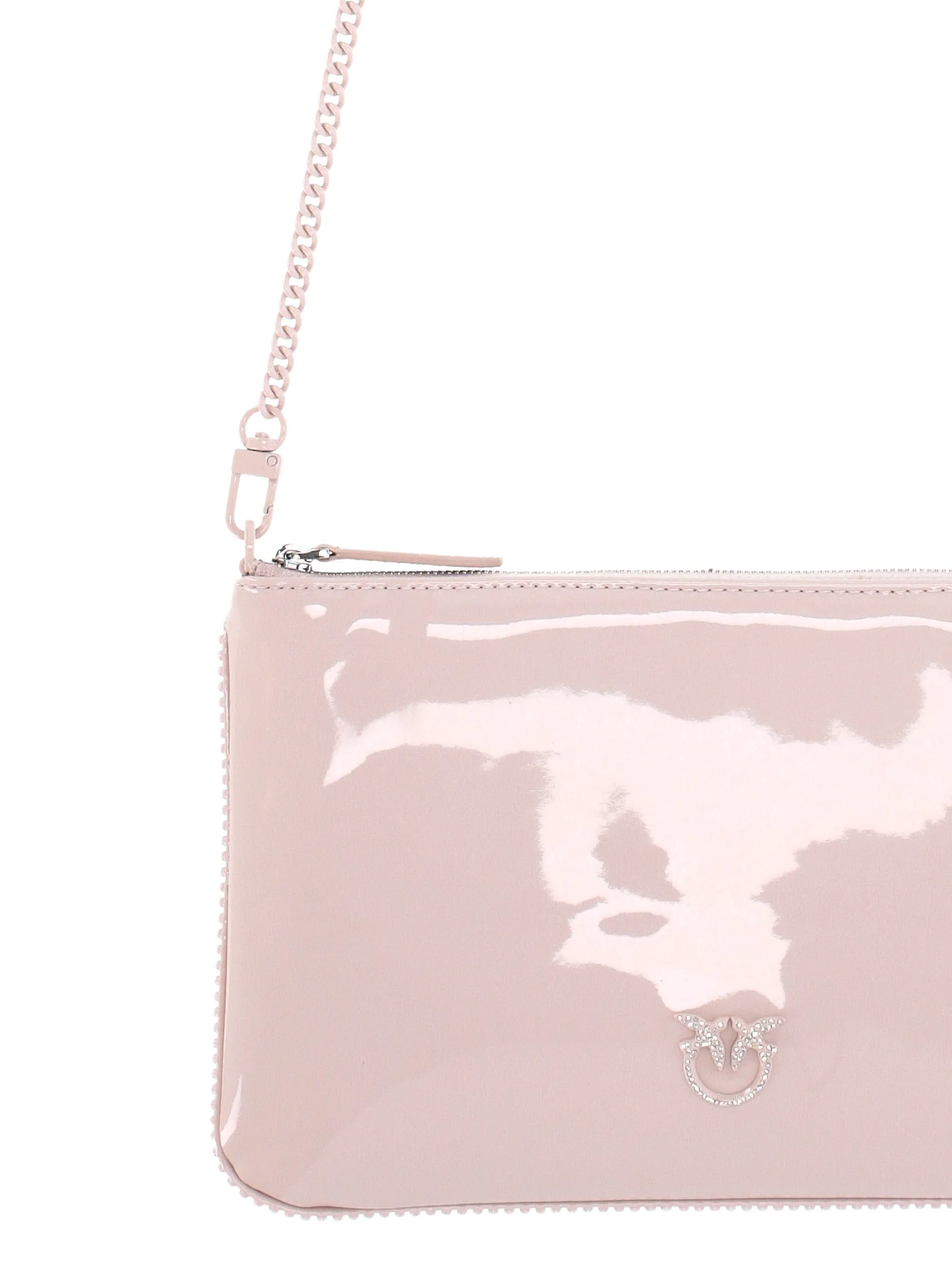 Crystal-Embellished Powder Pink Bag