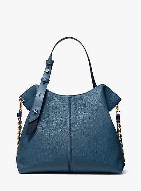 Downtown Astor Large Pebbled Leather Shoulder Bag