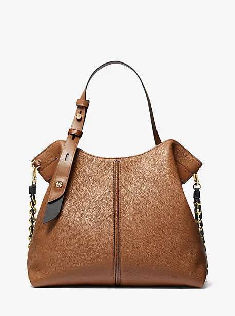 Downtown Astor Large Pebbled Leather Shoulder Bag