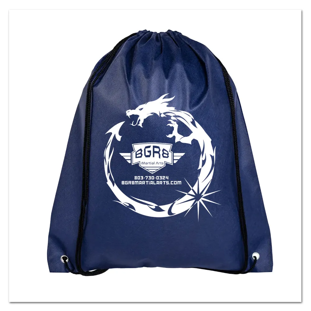 Dragon Logo Drawstring Nylon Bags