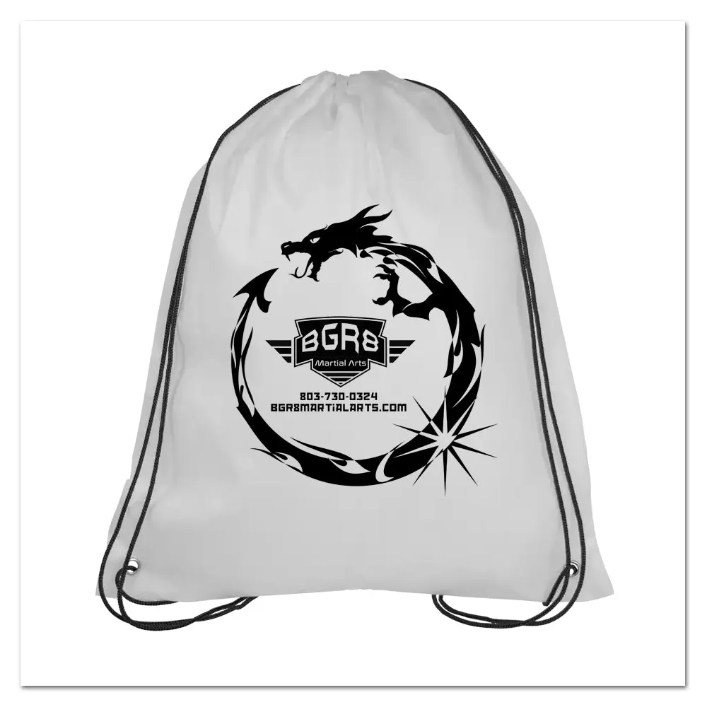 Dragon Logo Drawstring Nylon Bags