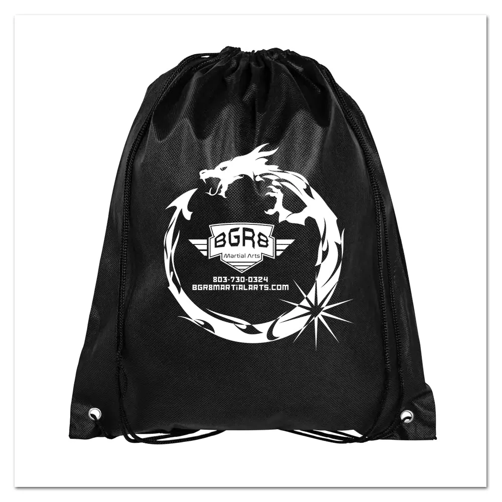 Dragon Logo Drawstring Nylon Bags