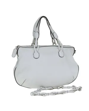 Elegant Leather Handbag with Versatile 2-Way Design