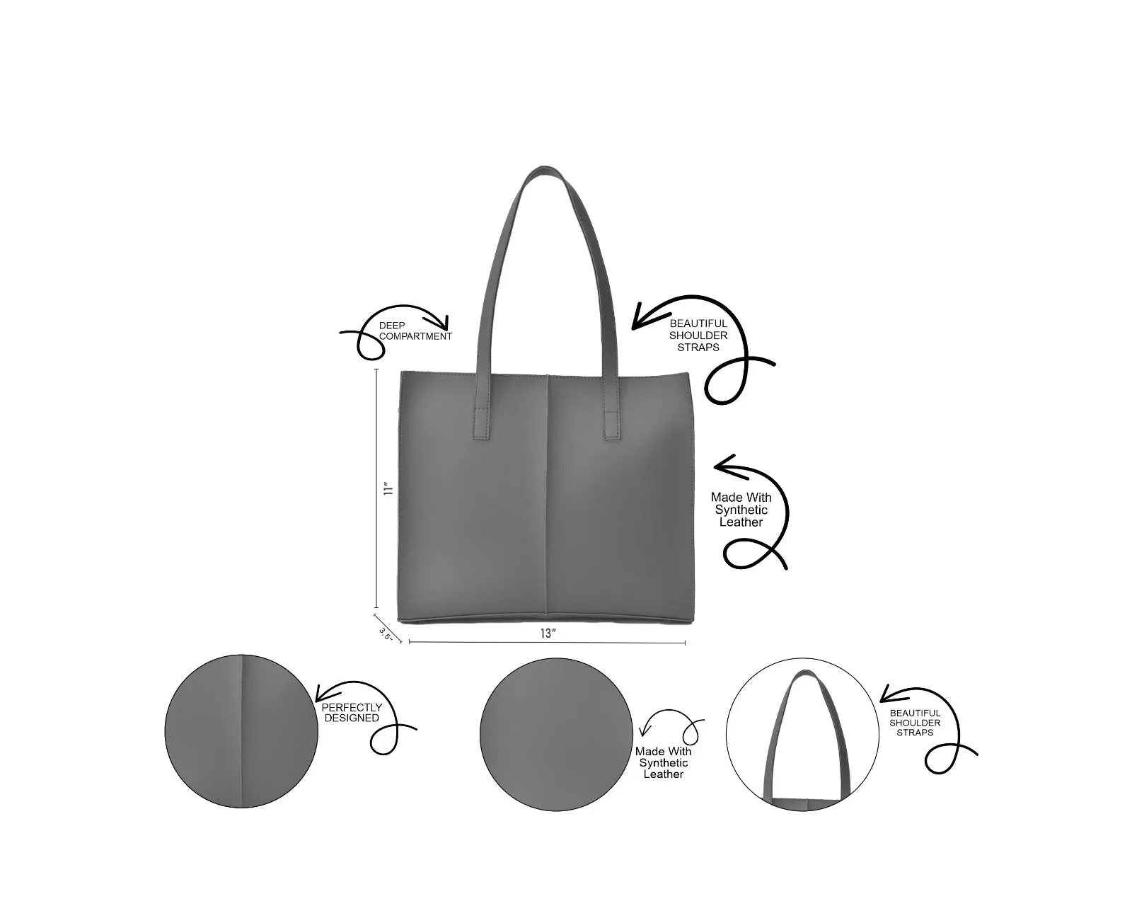 everyday tote bag brown