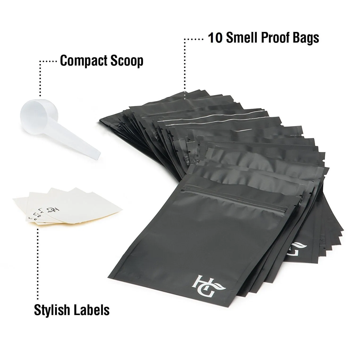 Extra Large Smell Proof Bags 12x16 inches  (Pack of 10)