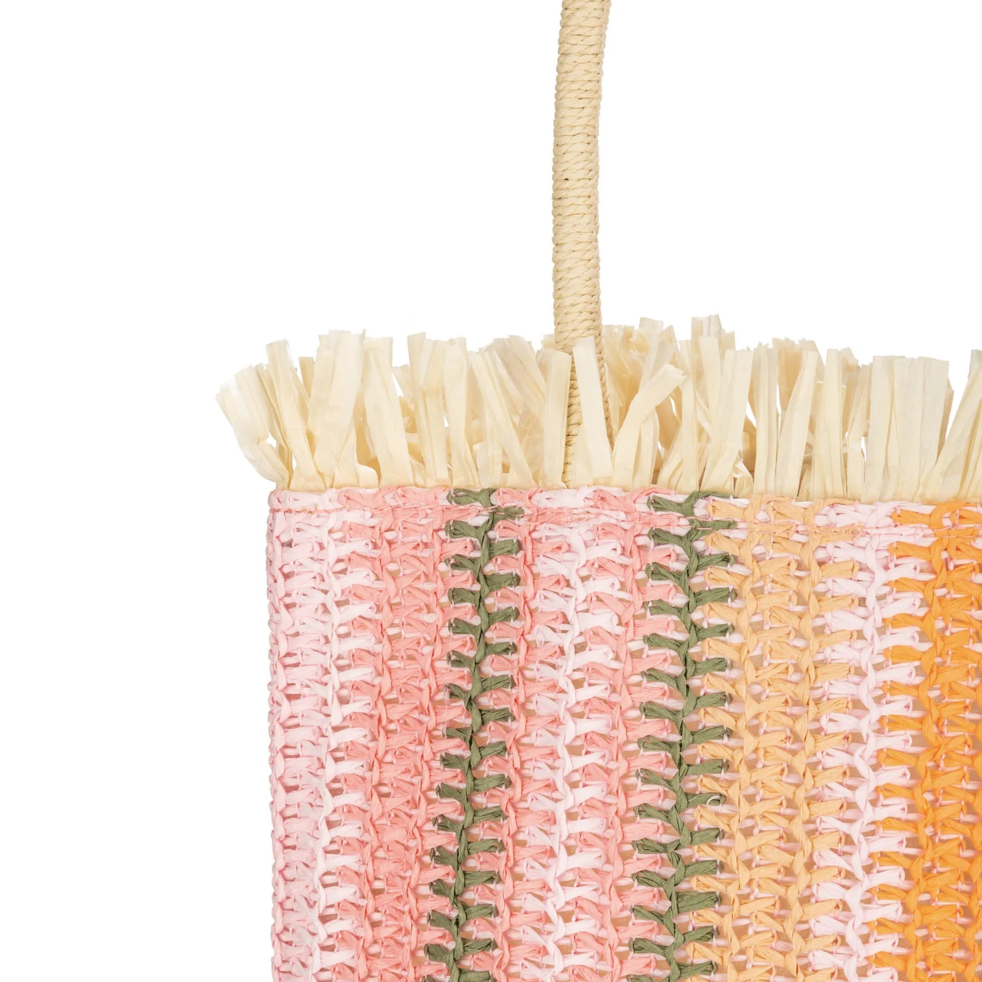 Felecity - Crochet Vertical Stripe Tote