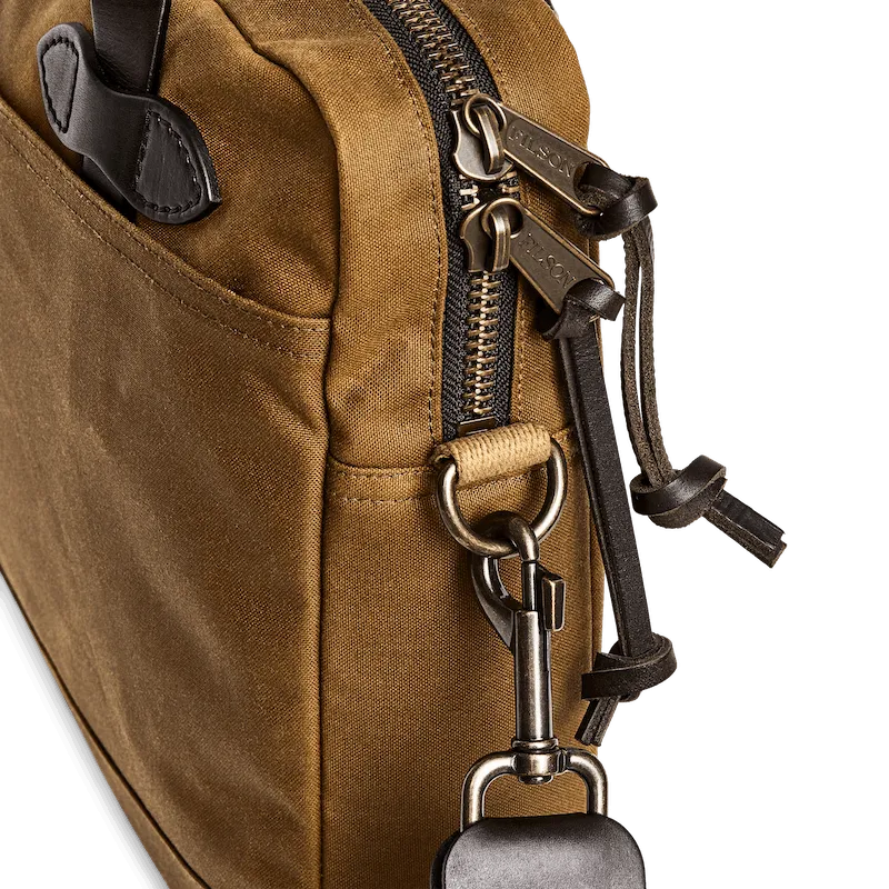 Filson - Tin Cloth Compact Briefcase - Dark Tan