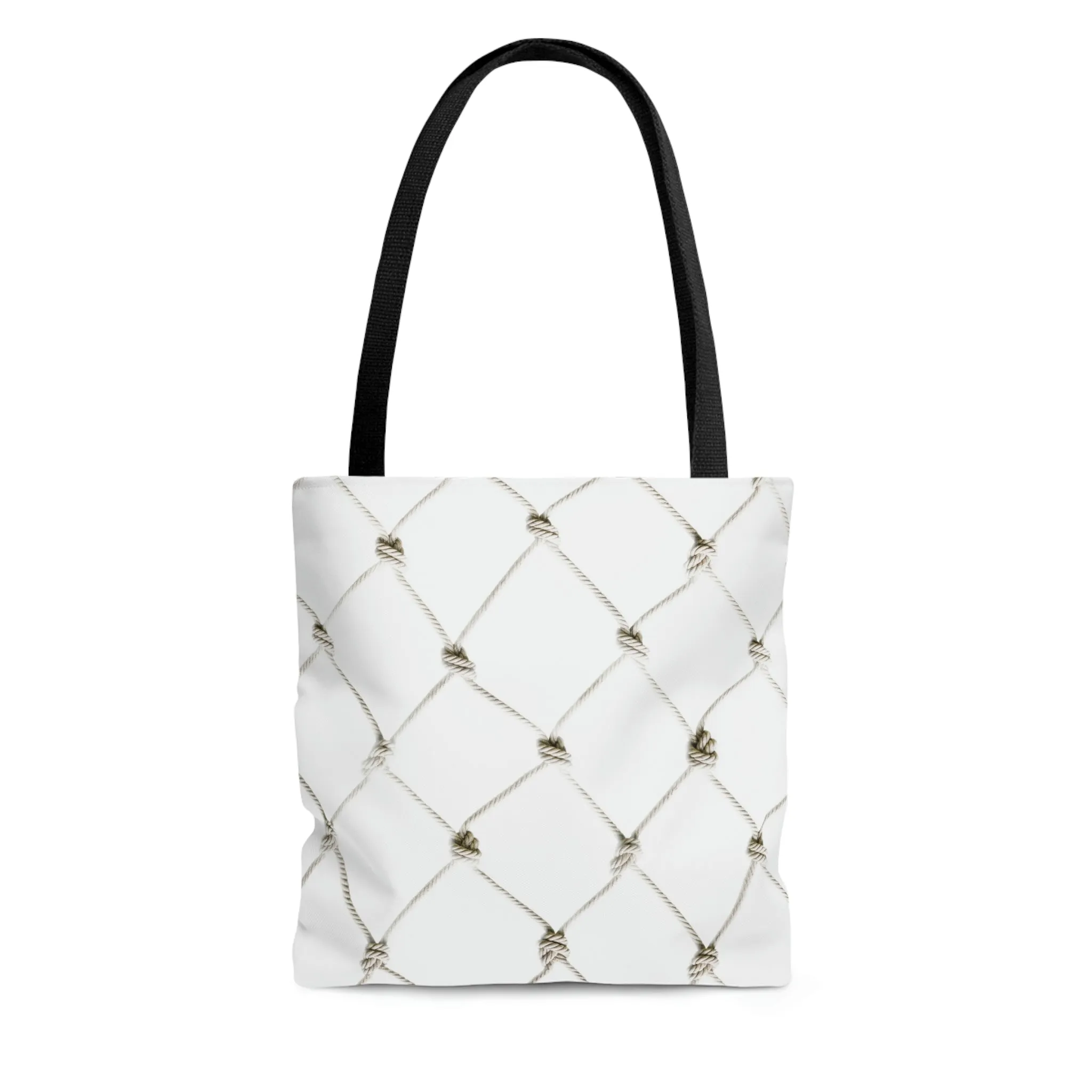 Fishing Theme  Boat / Beach Bag - Net - White AOP Tote Bag