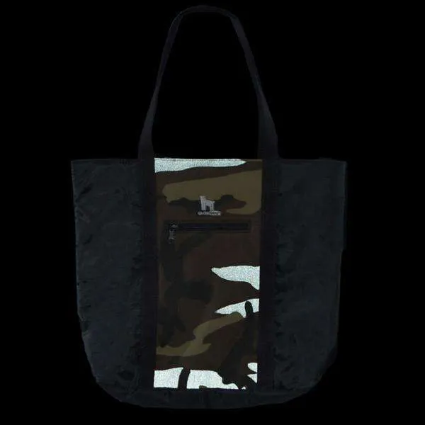 GlowDog Large Reflective Tote Bag in Camo