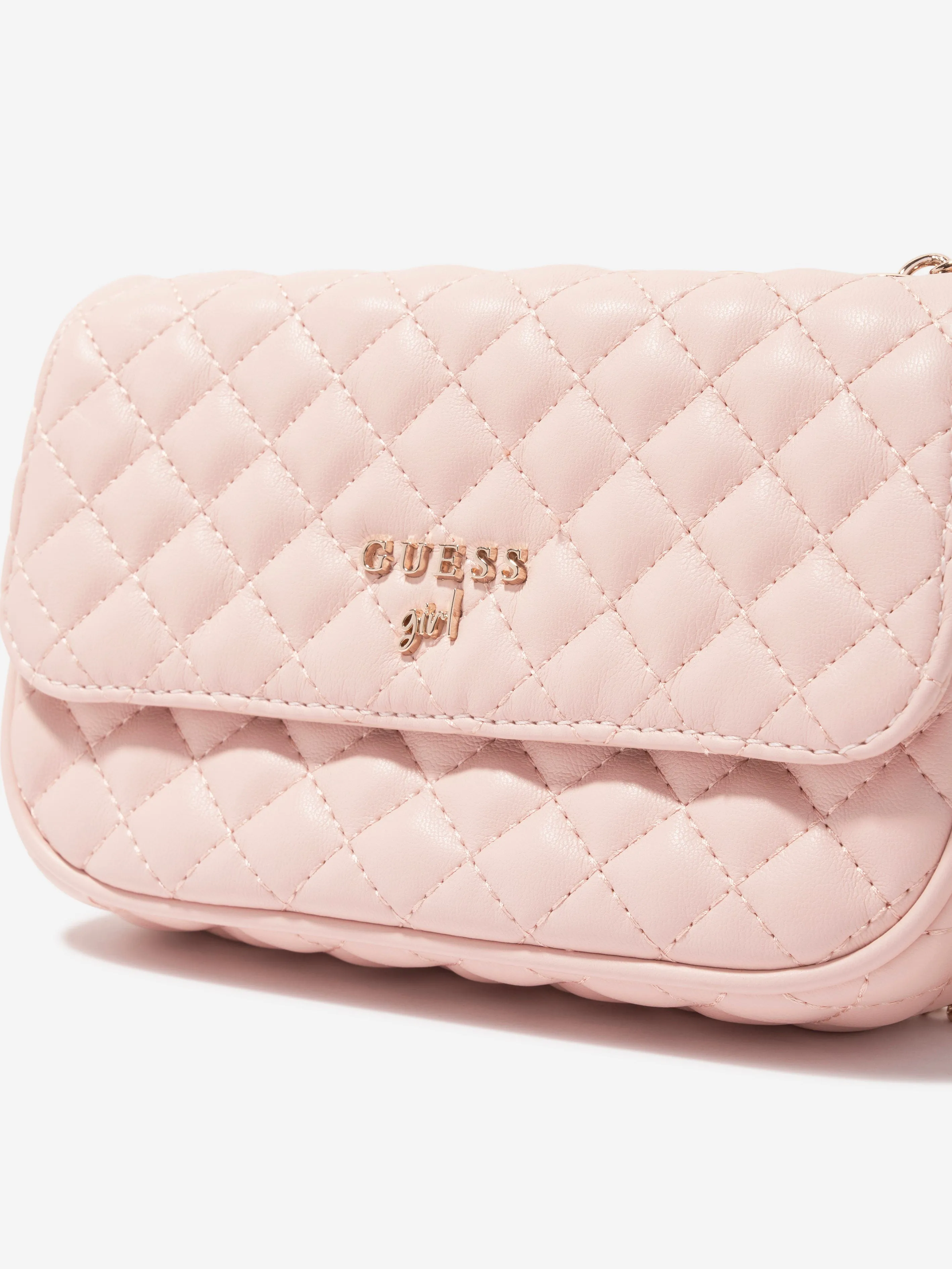 Guess Girls Mini Convertible Crossbody Bag in Pink