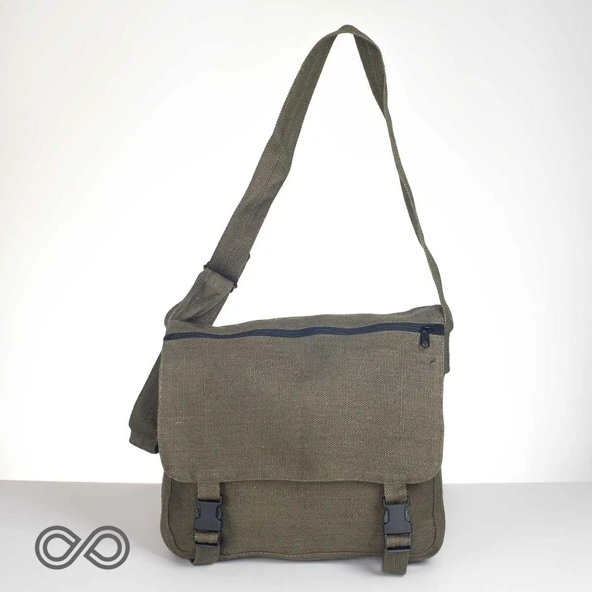 HEMPVILLE Organic Hemp Classic Courier Messenger Bag