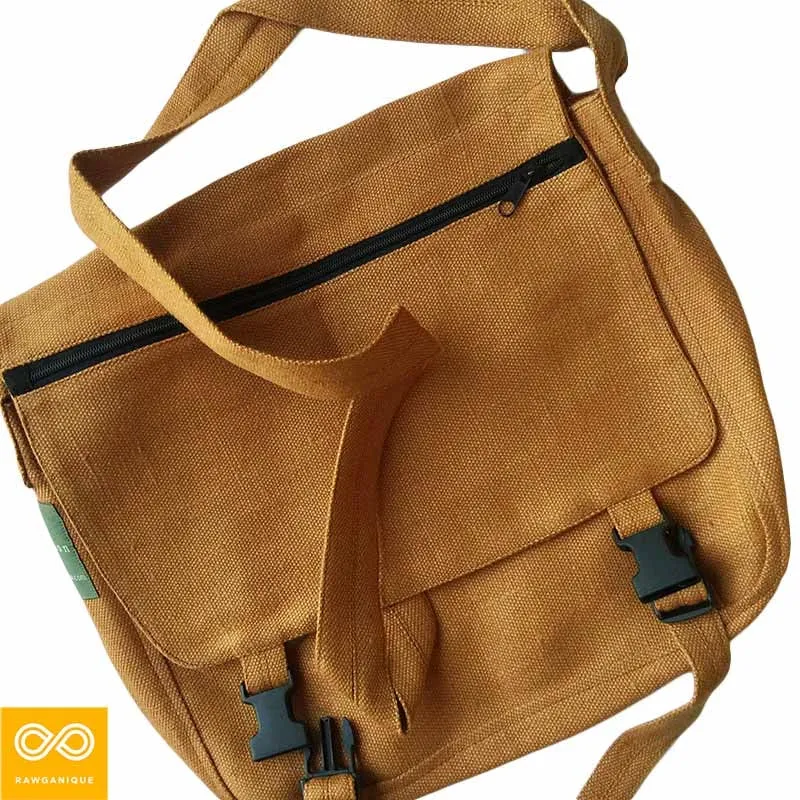 HEMPVILLE Organic Hemp Classic Courier Messenger Bag