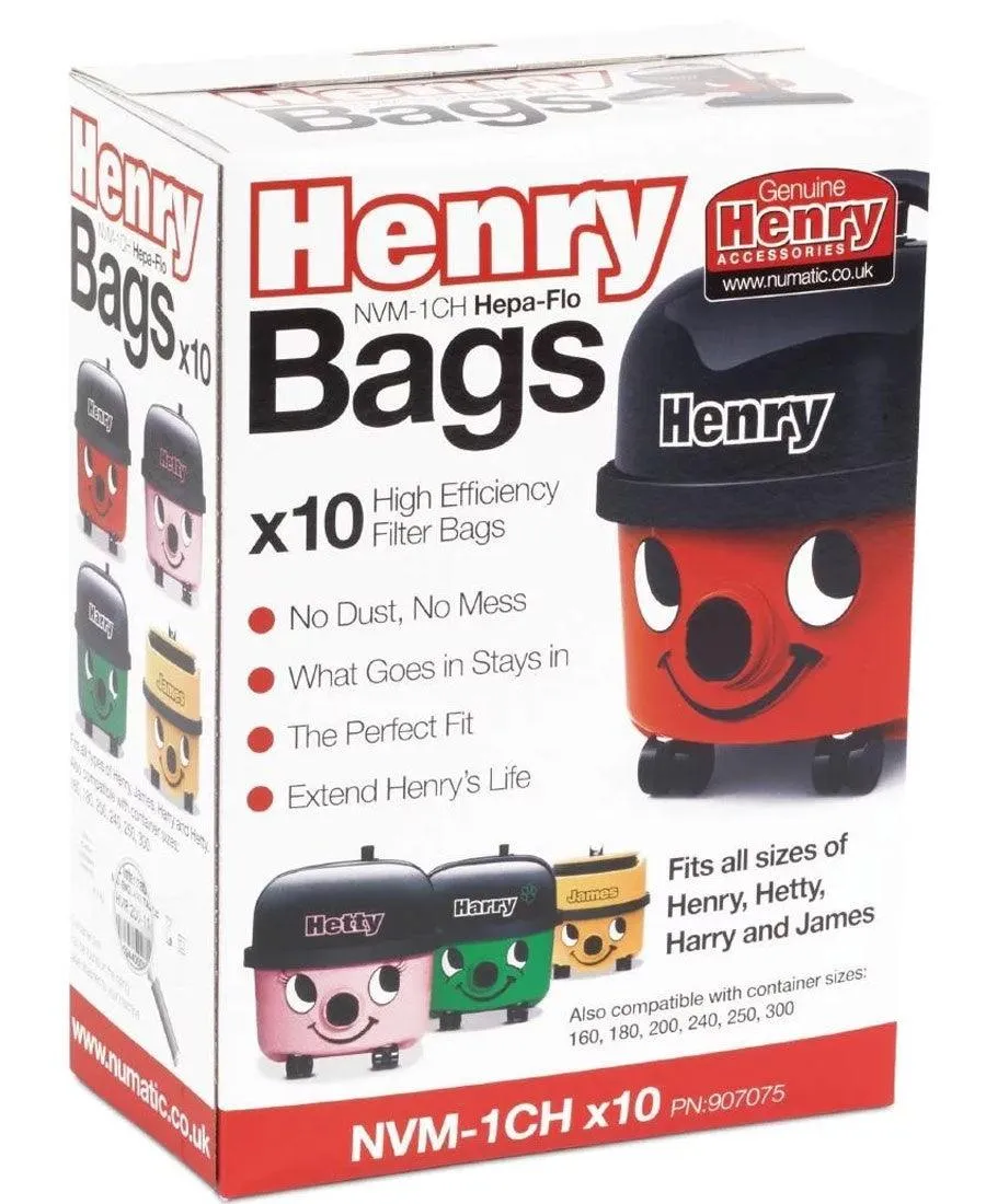 Henry Numatic Original Vacuum Bags | 10 Pack