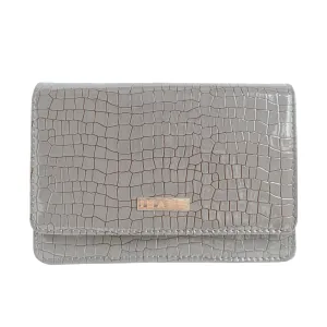 IMARS Stylish Crossbody Grey Croco For Women & Girls (Crossbody) Made With Faux Leather