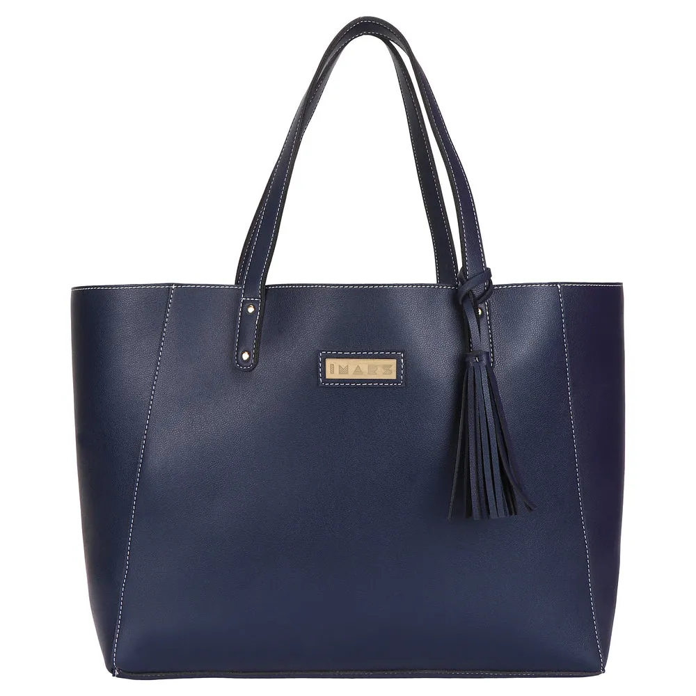 IMARS Tote Blue For Women & Girls (Handbag) Made With Faux Leather