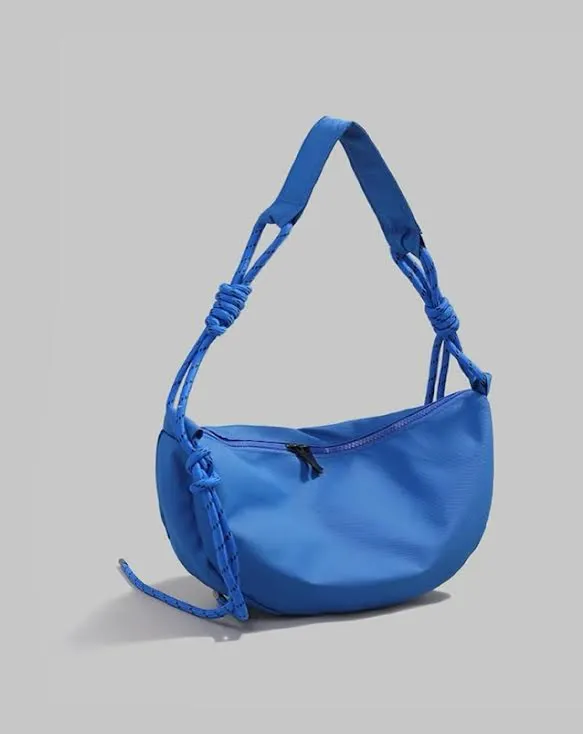 Knotted Sling Nylon Crossbody Bag