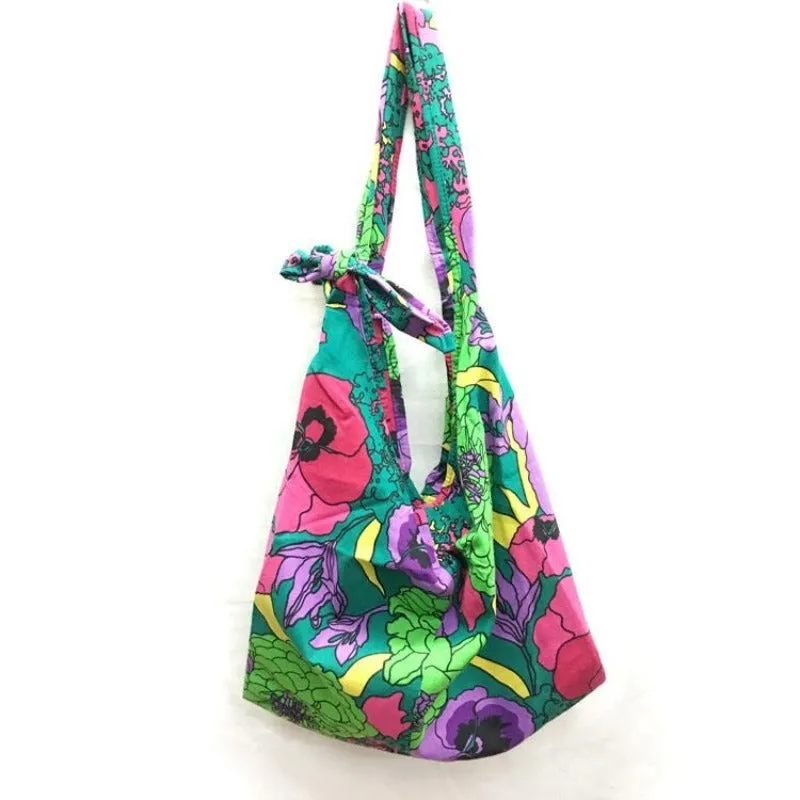 Large Capacity Crossbody Cotton Tote Bags