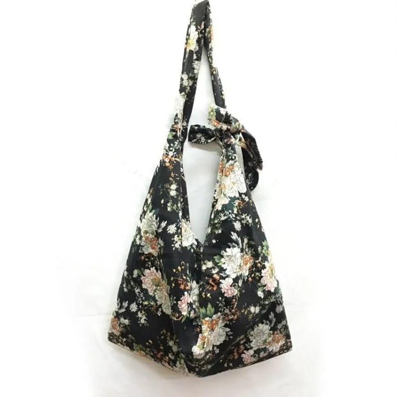 Large Capacity Crossbody Cotton Tote Bags