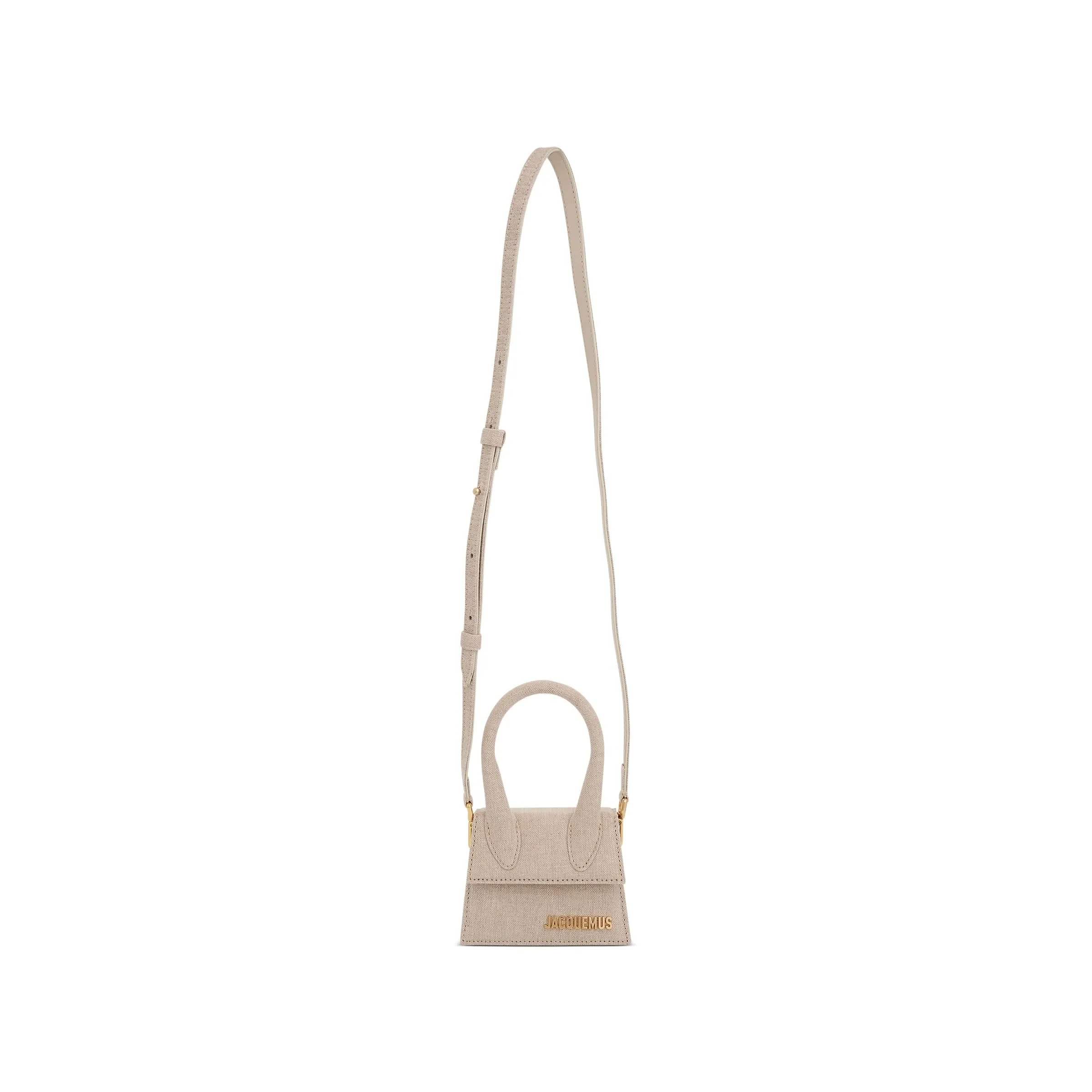 Le Chiquito Mini Leather Bag in Light Grey