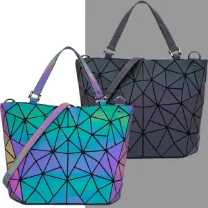 Luminous Sequins Geometric Bags