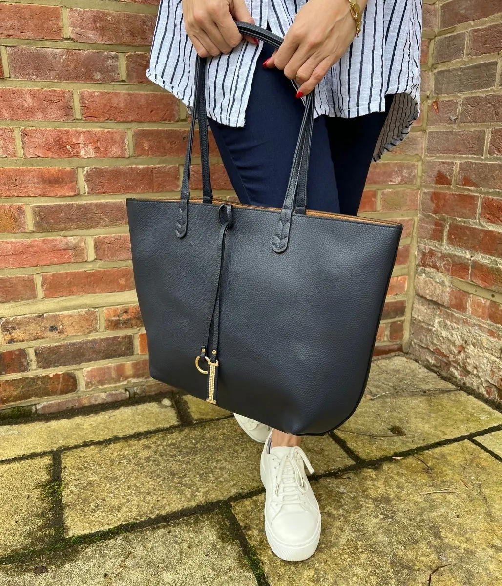 Navy 2 in 1 Tote Bag