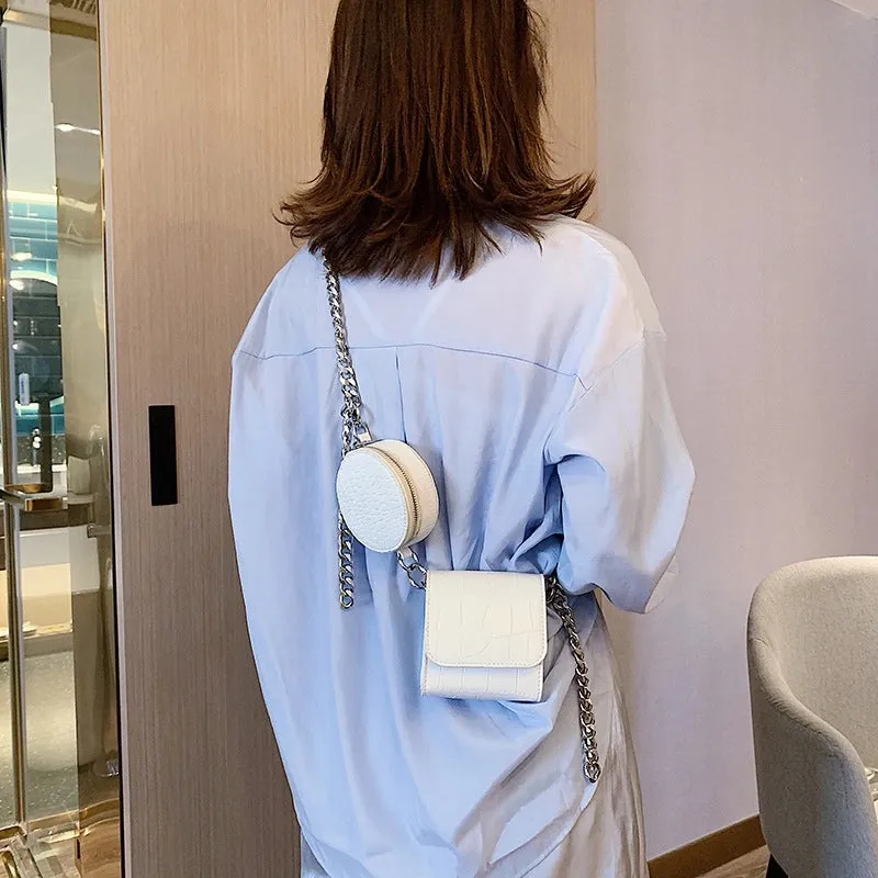 New  Simple  Versatile Solid Color One-shoulder Mother-and-child Bag