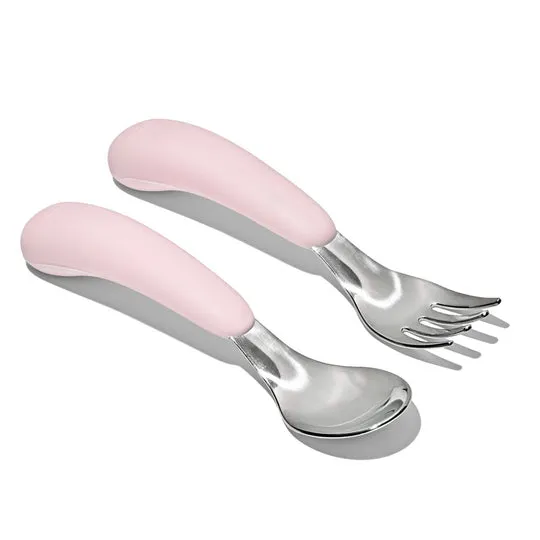 OXO Tot On-The-Go Fork And Spoon Set - Blossom