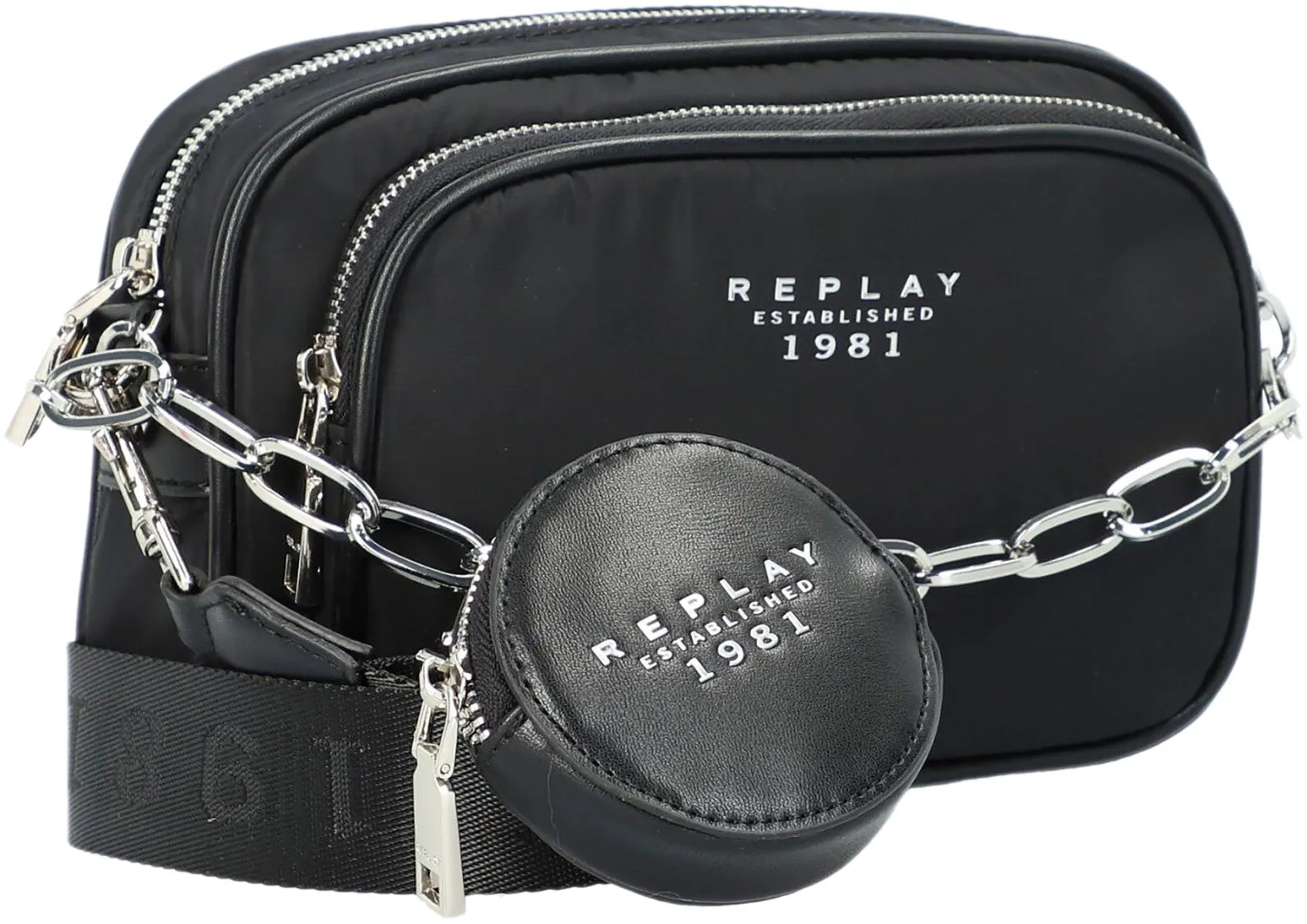 Replay Fw3180.098 Crossbody Bag In Black For Women