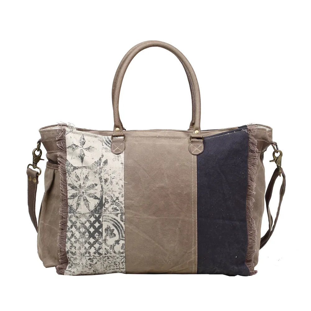 Retro Print Weekender Bag