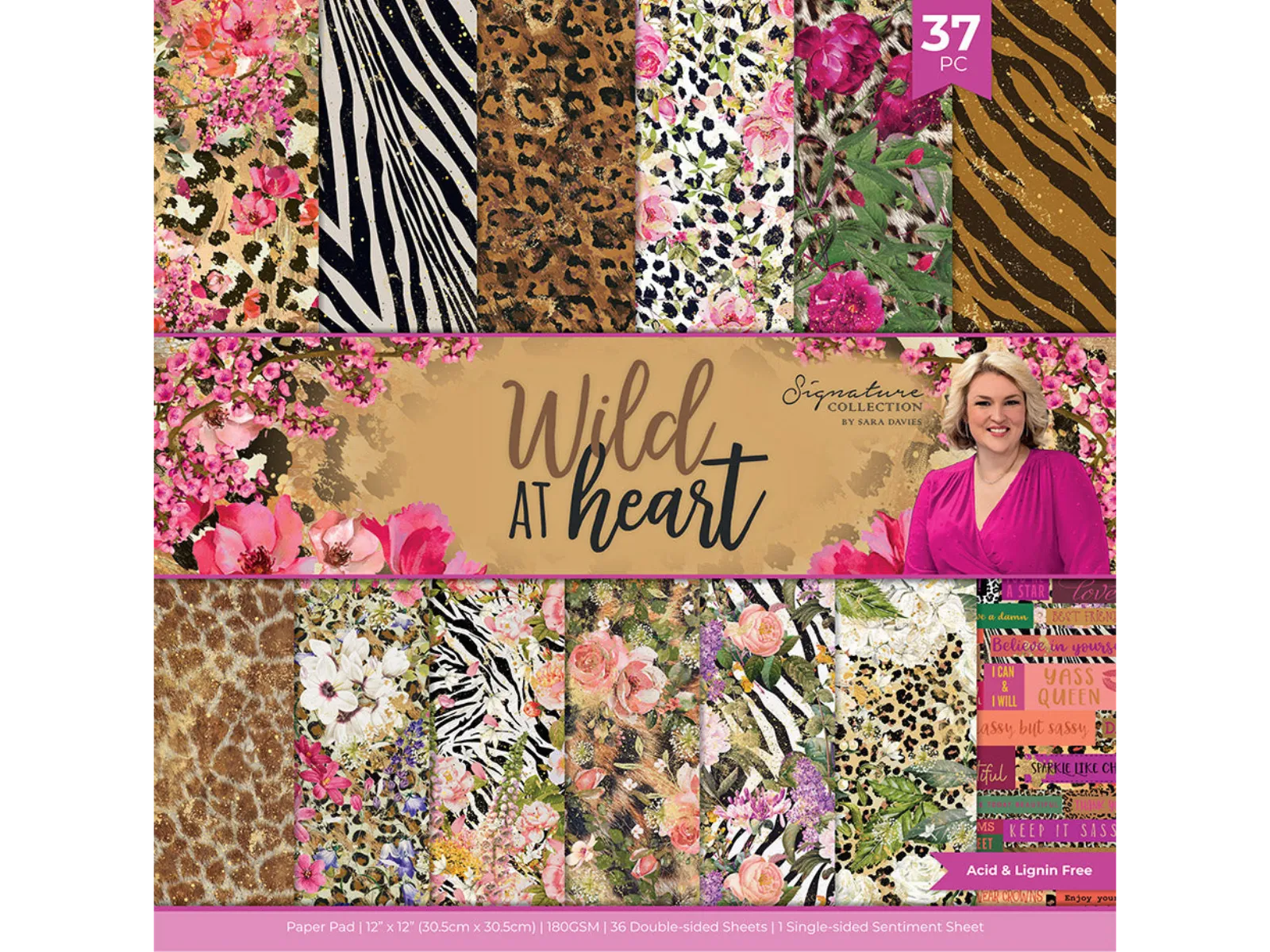 Sara Signature Wild at Heart 12" x 12" Paper Pad