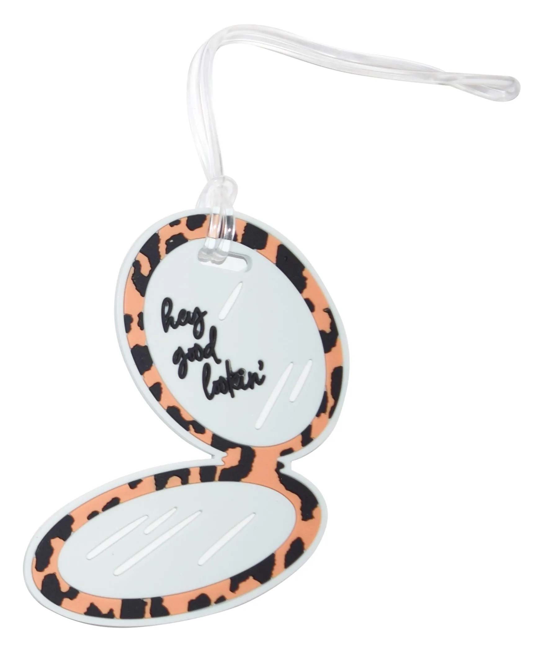 Silicone Luggage Tag Compact Mirror