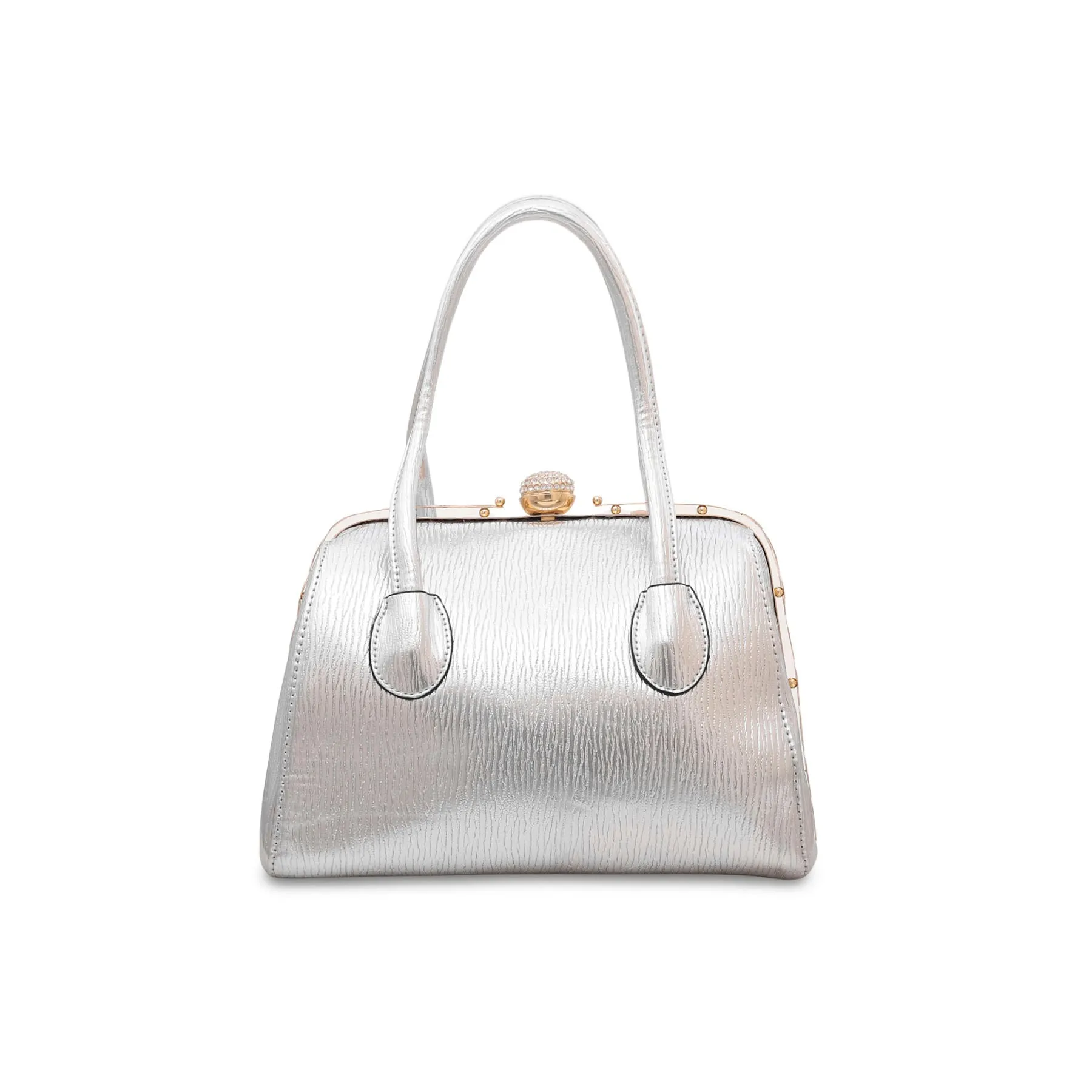 Silver Fancy Hand Bag P35843