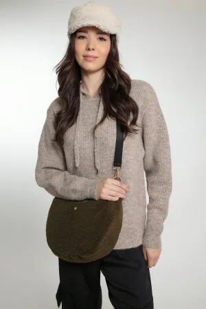 SIMONE SLOUCH BAG IN KHAKI