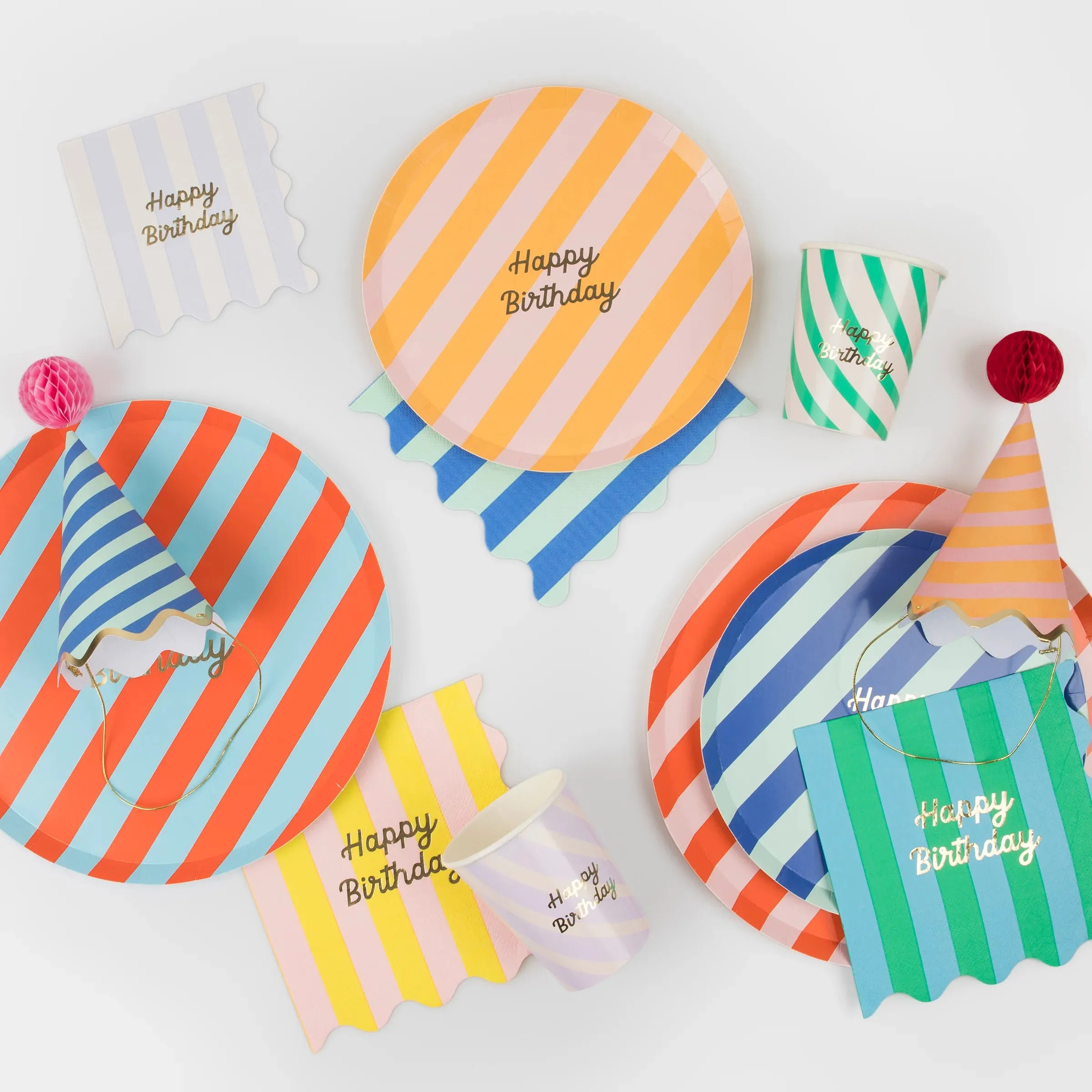 Stripe Party Bags (Pack 8)