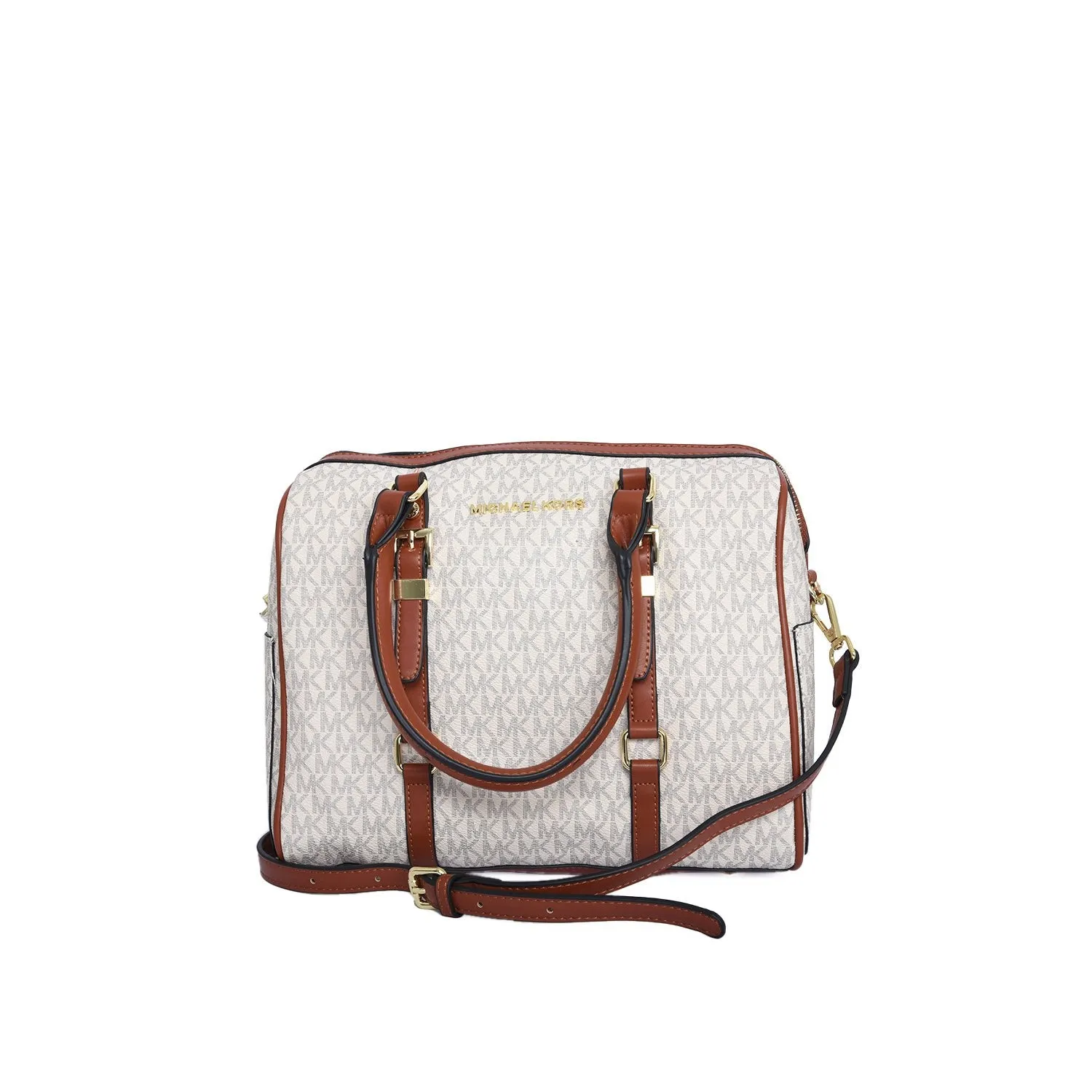 Stylish Beige and Brown Handbag | A845