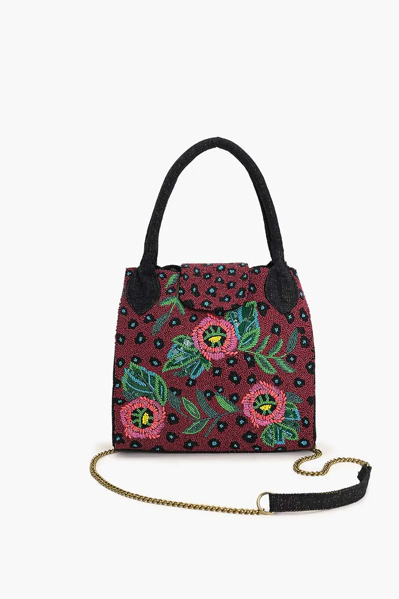 Twilight Vine Beaded Tote