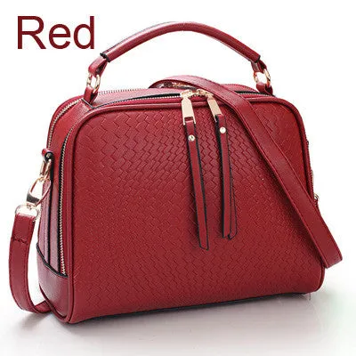 Two Zipper Women Crossbody Bags For Women Small Handbags Leather Famous Brand Fashion Women Messenger Shoulder Bag Wholesale 505